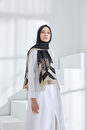 شال بژ زنانه پلی استر Cardion - کد 845396970