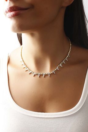 گردنبند نقره سفید زنانه 925 عیار Sunshine - کد 854578110