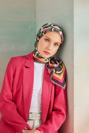 شال خاکی زنانه پنبه ای Cardion - کد 844135928