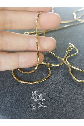 گردنبند استیل ( فولاد ) طلائی زنانه استیل (فولاد) AYZ HOME - کد 836776469