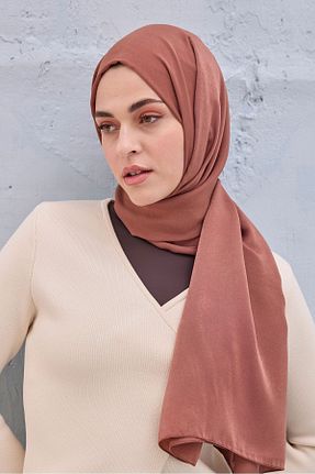 شال قهوه ای زنانه پلی استر Cardion - کد 839228415
