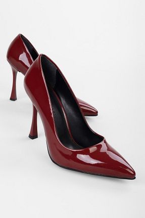 کفش استایلیتو زرشکی پاشنه نازک Shoeberry - کد 859013684