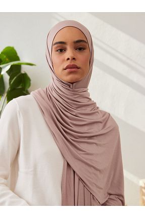 روسری طوسی پنبه پلی استر Femple Modest - کد 835917546
