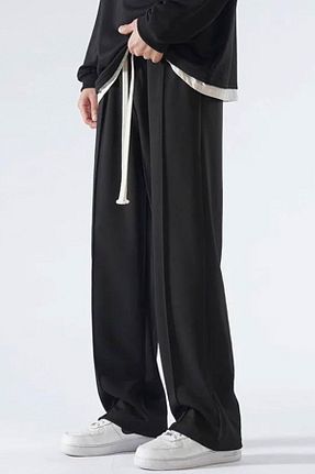 شلوار کرمگن مشکی مردانه Relaxed SALIENDO - کد 814373927