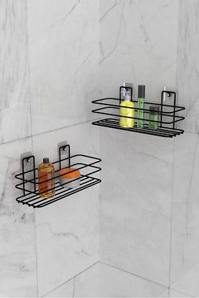 نظم دهنده حمام مشکی فلزی EVA METAL TASARIM - کد 756437806