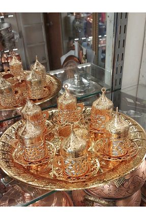 فنجان قهوه طلائی 6 نفره Bakır Center - کد 826415045