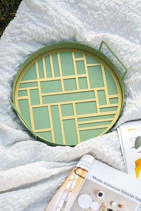 سینی سبز فلزی Rarart Concept - کد 736811541