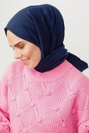 شال سرمه ای زنانه پنبه ای VALORSCARF - کد 238885805