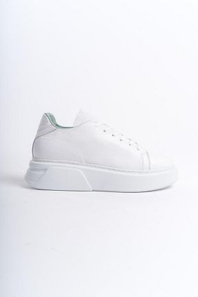 کفش اسنیکر سفید زنانه چرم اصل NOSEY SHOES - کد 858939173