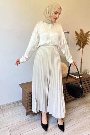 دامن حجاب طوسی زنانه بافتنی Julude - کد 858879988