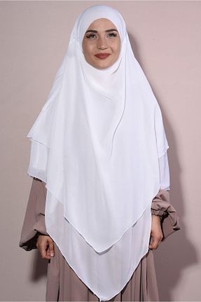 شال سفید زنانه شیفون Ns nowascarf - کد 737840971
