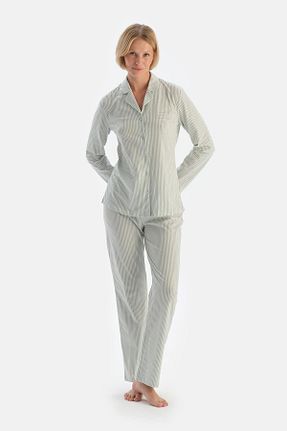 ست لباس راحتی فیروزه ای زنانه %100 پنبه Dagi - کد 858936146