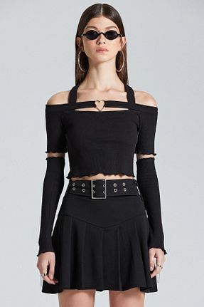 بلوز مشکی زنانه Kalp Boutiquen - کد 646818509