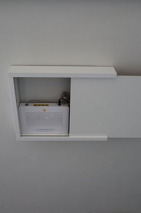 محصول دکوراسیون دیوار سفید چوب HSN DECOR - کد 858977474