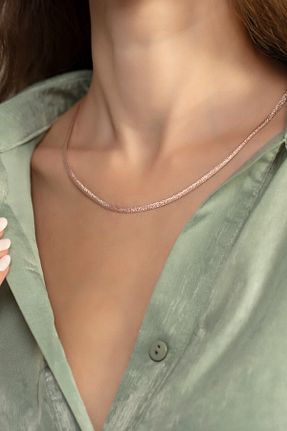 گردنبند نقره صورتی زنانه 925 عیار Sunshine - کد 163958560