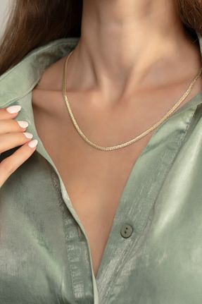 گردنبند نقره طلائی زنانه 925 عیار Sunshine - کد 163946844