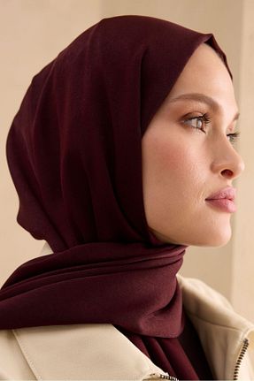 شال زرشکی زنانه پلی استر Cardion - کد 839226431