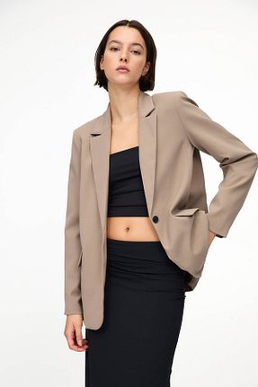 کت طوسی زنانه Blazer Pull & Bear - کد 853447995