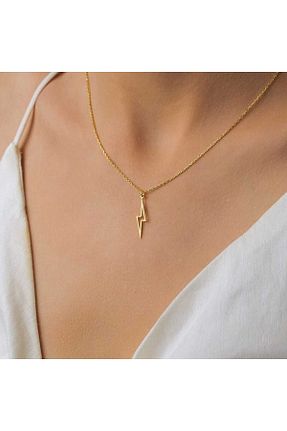 گردنبند نقره زرد زنانه 925 عیار Silver Self - کد 859016330