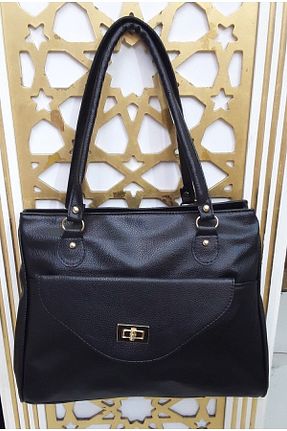 کیف دوشی مشکی زنانه چرم مصنوعی Genel Markalar - کد 637403071