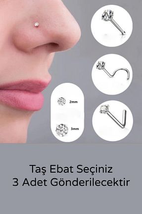 پیرسینگ طلائی زنانه MAZEN - کد 859066005