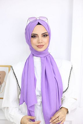 شال بنفش زنانه پنبه ای feronis - کد 744908733