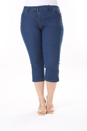 شلوارک و برمودا سایز بزرگ آبی زنانه فاق بلند Era Lisa - کد 830335945