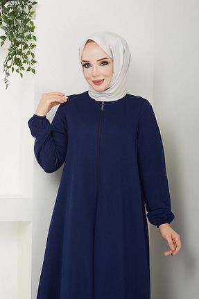 کلاه و ابایا سرمه ای زنانه پنبه ای DLC Tekstil - کد 830518976