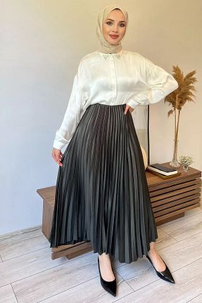دامن حجاب خاکی زنانه بافتنی Julude - کد 858879983