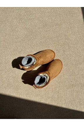 بوت / نیم بوت قهوه ای زنانه جیر ICELAKE - کد 763926741