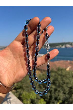 تسبیح آبی کهربا Erbab i Kehribar - کد 837483831