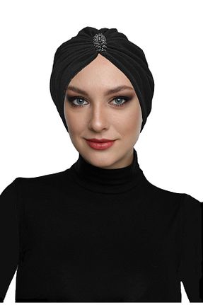 کلاه شنای حجاب مشکی زنانه fidan bone - کد 748491512