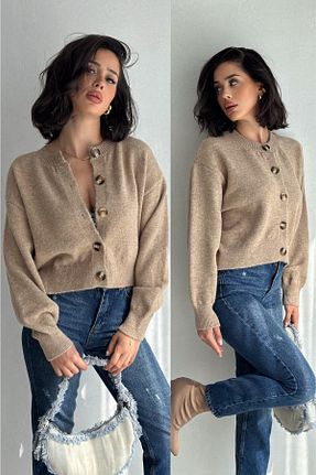 رویه قهوه ای زنانه پنبه ای FEMELLE - کد 858953706