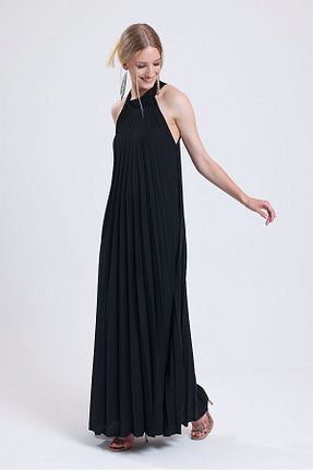 لباس مجلسی و فارغ التحصیلی مشکی زنانه پلی استر Sense - کد 756014331