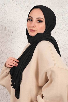 شال مشکی زنانه پنبه ای İmajButik - کد 452830216