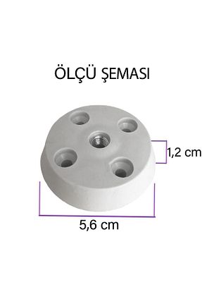 پایه مبل سفید GLASWEN - کد 798974315