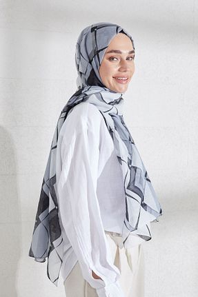 شال طوسی زنانه پلی استر Cardion - کد 845397115
