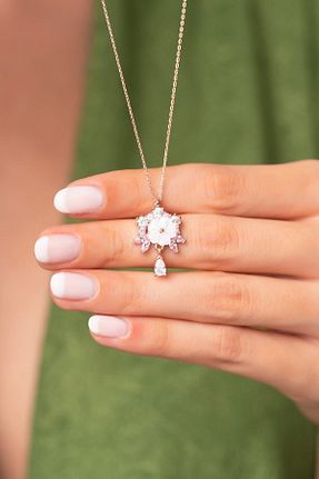 گردنبند نقره رنگی زنانه 925 عیار Sunshine - کد 691974327