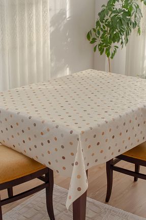رومیزی بژ نایلون decorekor - کد 859022314