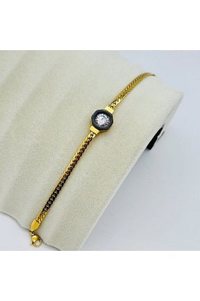 دستبند استیل (فولاد) زرد زنانه استیل ضد زنگ DS DİAMONDSHOP - کد 859021133