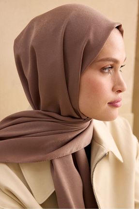 شال قهوه ای زنانه پلی استر Cardion - کد 839225713