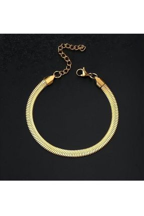 دستبند استیل (فولاد) طلائی زنانه استیل ضد زنگ MNX DESİNG COLLECTİON - کد 850155157