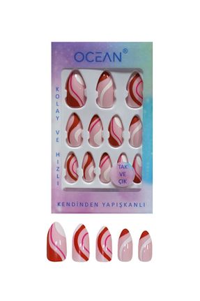 ناخن مصنوعی و اکسسوری رنگی Ocean - کد 376462548