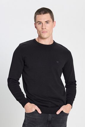 پلیور مشکی مردانه ساده Wrangler - کد 157671613