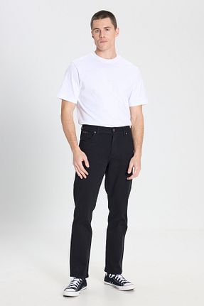 شلوار جین مشکی مردانه پاچه ساده Wrangler - کد 91073048