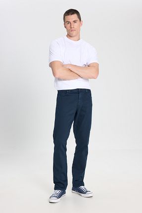 شلوار جین سرمه ای مردانه پاچه تنگ Wrangler - کد 682571204