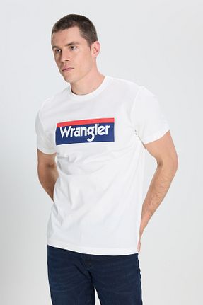 تیشرت سفید مردانه رگولار Wrangler - کد 285832290