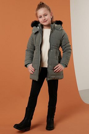 کاپشن سبز بچه گانه رگولار Lela - کد 302868478