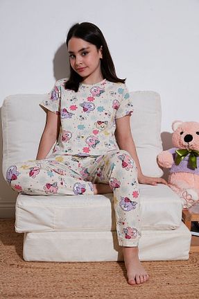 ست لباس راحتی بژ بچه گانه ساده Lela - کد 814968407