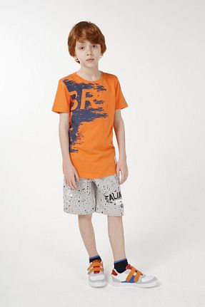 تیشرت نارنجی بچه گانه Relaxed BRZ KIDS - کد 262253934